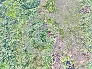 aerial view of land mapping by unmaned aerial vehicle in Bogor, Indonesia