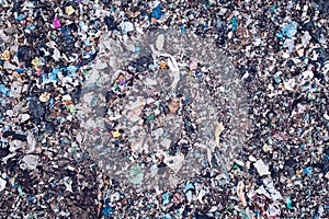 Aerial view of landfill