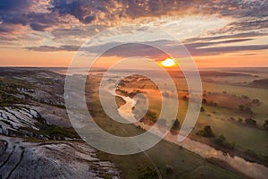 Aerial view landscape