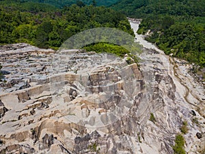 Aerial view landscape of canyon at grand canyon Kapong, Phang nga