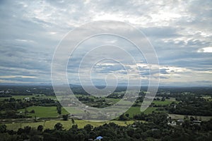 Aerial view of  landscape in UTHAI THANI,THAILAND