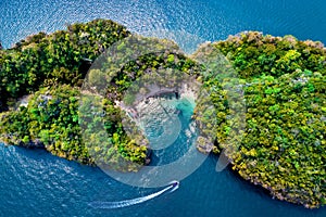 Aerial view of Lao Lading island in Krabi, Thailand. photo