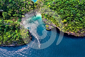 Aerial view of Lao Lading island in Krabi, Thailand. photo