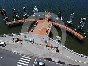 Aerial view of `Largo da Gente Sergipana`