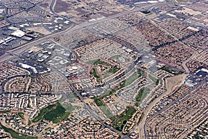 Aerial view of Las Vegas