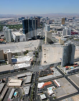 Aerial View of Las Vegas Boulevard North
