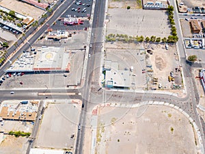 Aerial view of Las Vegas strip in Nevada, USA.