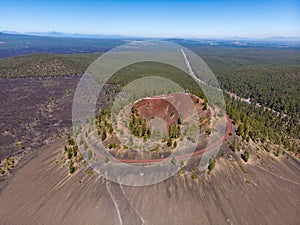 Lava Butte cinder cone in Bend, Oregon photo