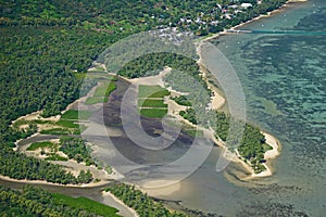 Aerial view from Le Morne Brabant