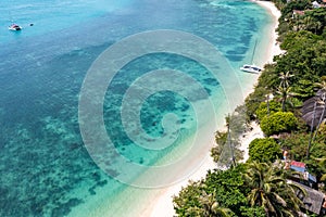 Aerial view of Leela Beach in koh Phangan, Thailand