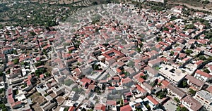 Aerial view of Lefkara cityscape, Cyprus.