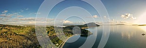 Aerial View of Legoe Bay on Lummi Island, Washington.