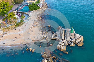 Aerial view Lei Yue Mun of Hong Kong