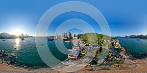 Aerial view Lei Yue Mun of Hong Kong