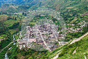 Aerial view of Leimebamba