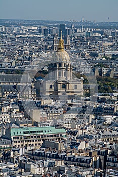 aerial view of Les Invalides, Paris