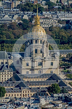 aerial view of Les Invalides, Paris