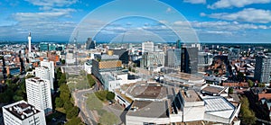 Aerial view of the library of Birmingham, Baskerville House, Centenary Square photo