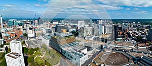 Aerial view of the library of Birmingham, Baskerville House, Centenary Square photo