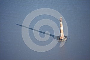 Aerial view of lighthouse