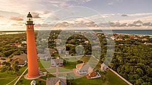 Aerial view of lighthouse in Daytona Beach Florida photo