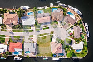 Aerial view of Lighthouse Point, Florida photo