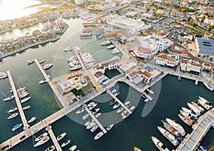 Aerial view of Limassol Marina, Cyprus