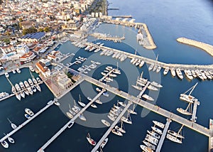 Aerial view of Limassol Marina, Cyprus