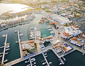 Aerial view of Limassol Marina, Cyprus