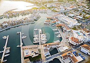 Aerial view of Limassol Marina, Cyprus