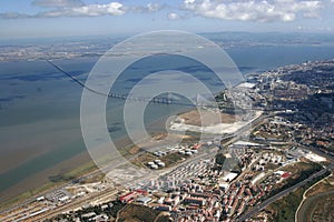 Aerial view of Lisbon