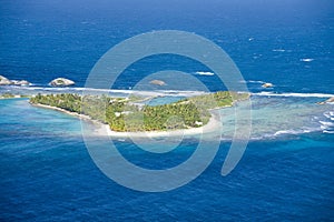 Aerial view of Lobos Island North of Puerto Rico photo