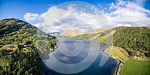 Aerial view of Loch Creran by the Loch Creran bridge photo