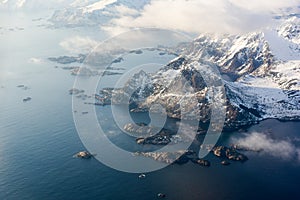 Aerial View Lofoten Islands, Norway