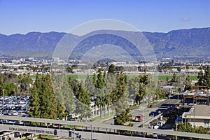 Aerial view of Loma Linda cityscape photo