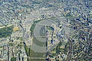 Aerial view of London