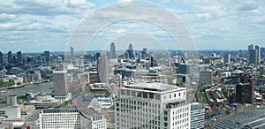 Aerial view of London, UK