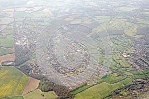 Aerial view of New Addington in the London Borough of Croydon