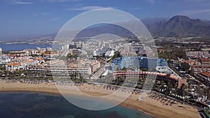 Aerial view of Los Christianos resort, Tenerife