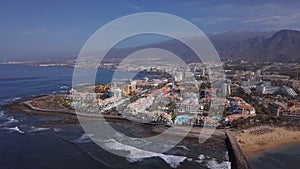 Aerial view of Los Christianos resort, Tenerife