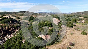 Aerial view of Los Penasquitos Canyon Preserve, San Diego