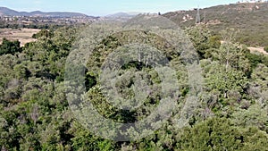 Aerial view of Los Penasquitos Canyon Preserve, San Diego
