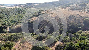 Aerial view of Los Penasquitos Canyon Preserve, San Diego