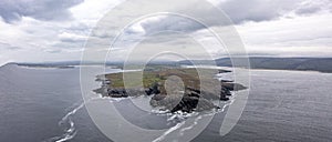 Aerial view of Loughros by Ardara, County Donegal - Ireland