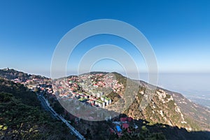 Aerial view of lushan mountain