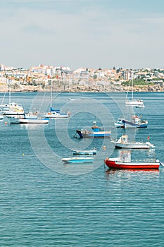 Aerial View Of Luxury Yachts And Boats At Atlantic Ocean