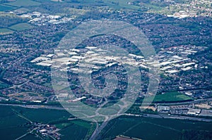 Aerial View of the M40 Junction at High Wycombe with Cressex Industrial Estate