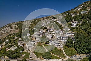 Aerial view at Makrinitsa village of Pelion, Greece