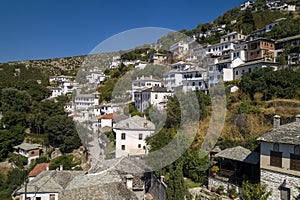 Aerial view at Makrinitsa village of Pelion, Greece