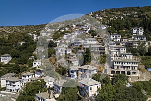 Aerial view at Makrinitsa village of Pelion, Greece